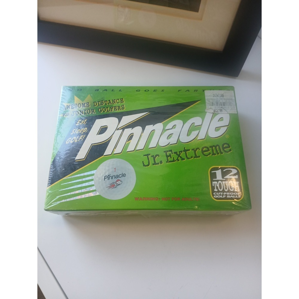 Pinnacle Jr Extreme Golf Balls 12 Pack New Sealed Junior Distance White